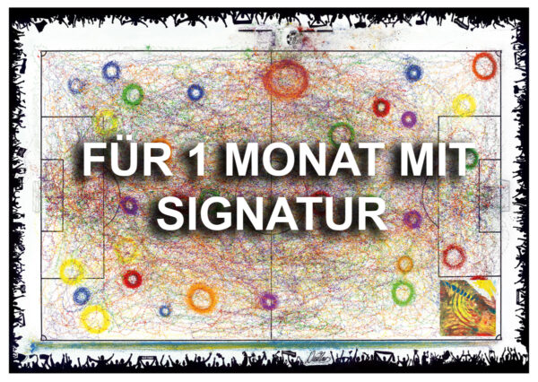 Kunstdruck 70 x 100cm mit Original vom Original 10 x 10 cm