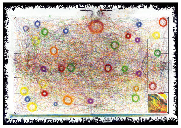 Kunstdruck 70 x 100cm mit Original vom Original 10 x 10 cm